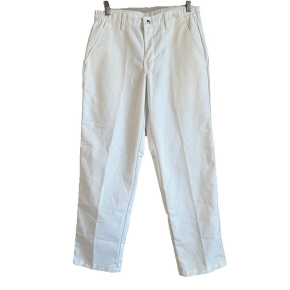 Red Kap TouchTex Men's Industrial Work Specialized Pants White Size 32x32 - Picture 1 of 9